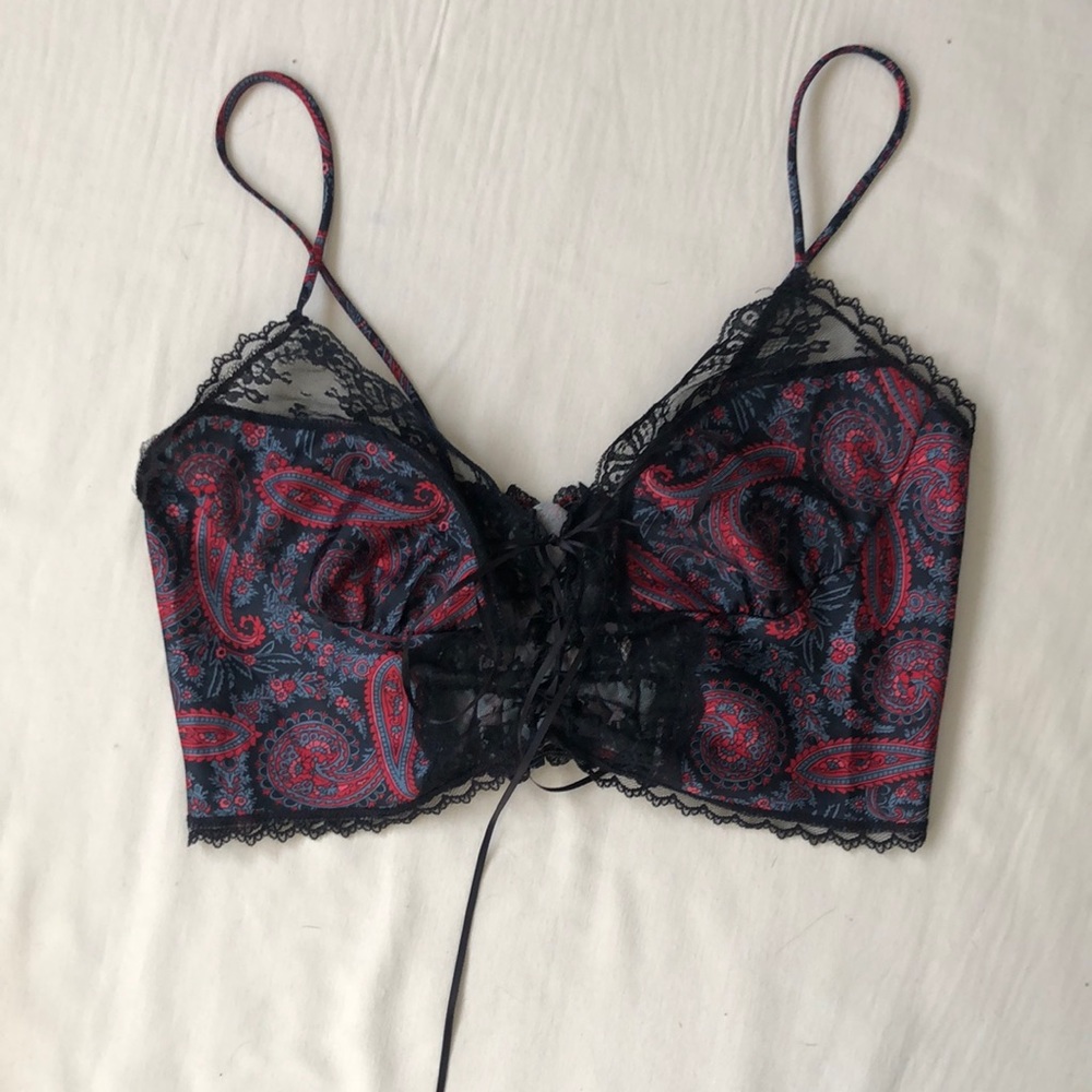 Vintage Indulgence Paisley Crop Top